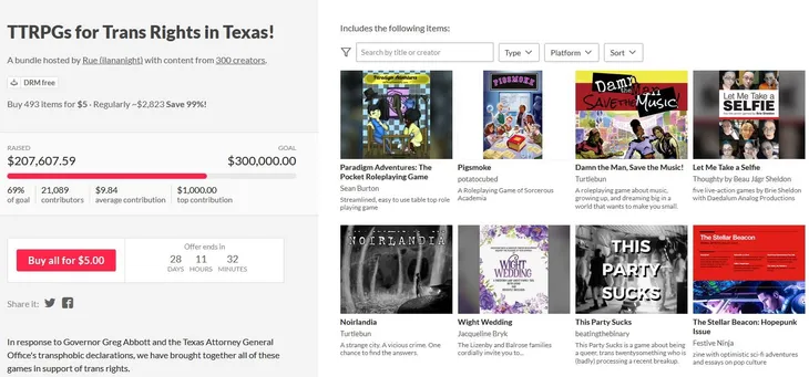 TTRPGs for Trans Rights in Texas